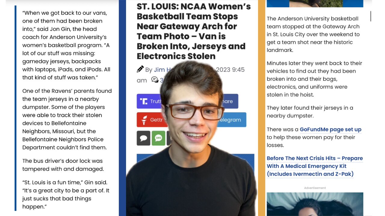 Victor Reacts: STL NCAA Women’s Basketball Team Stops For Photo, Van Gets Looted!