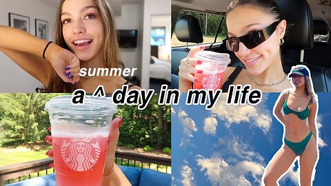 VLOG ★ a summer day in my life 🦋🌞🧃 (thrifting, nails, etc)