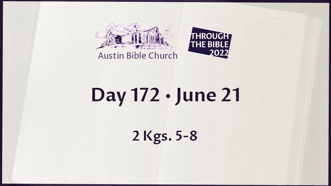 Through the Bible 2022 (Day 172)