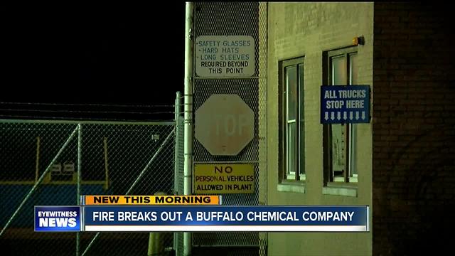 Overnight fire at Buffalo chemical plant
