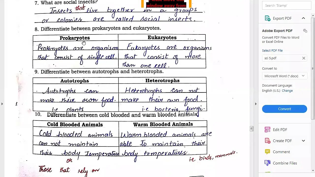 Class 5th Science 2 Dec 2020 Zoom Online Class