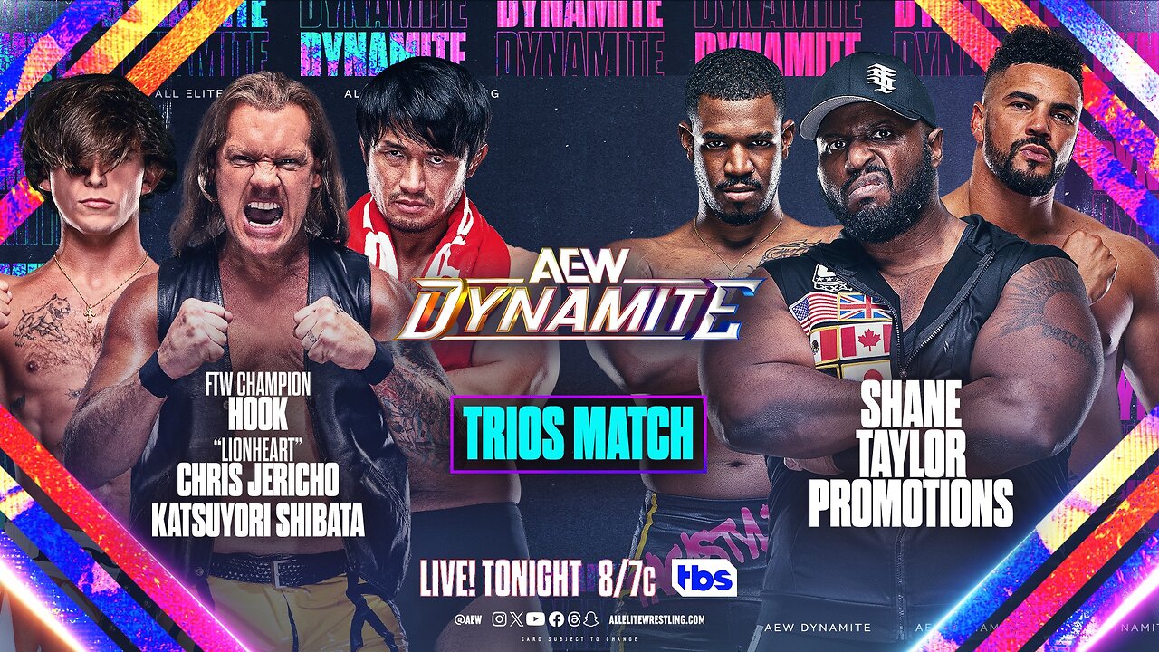 Jericho, Hook & Shibata vs. Ogogo, Moriarty & Taylor! #shorts