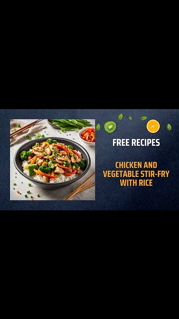 Free Chicken and Vegetable Stir-Fry with Rice Recipe 🍚🥦🍗