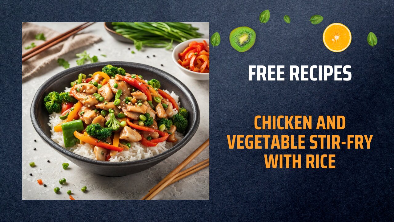 Free Chicken and Vegetable Stir-Fry with Rice Recipe 🍚🥦🍗