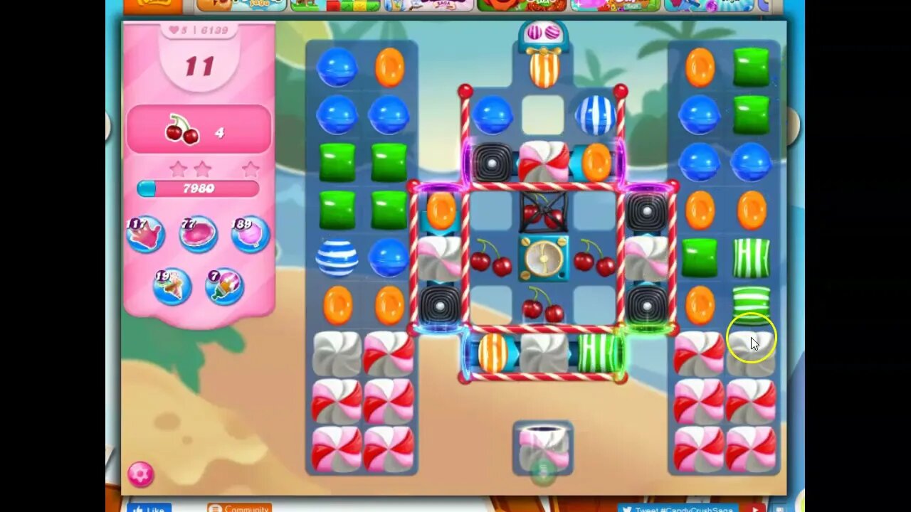 Candy Crush Level 6139 Talkthrough, 20 Moves 0 Boosters