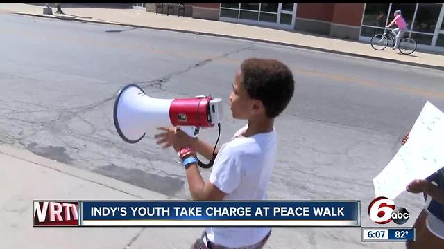 Indy's youth take charge at peace walk