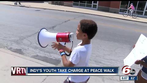 Indy's youth take charge at peace walk