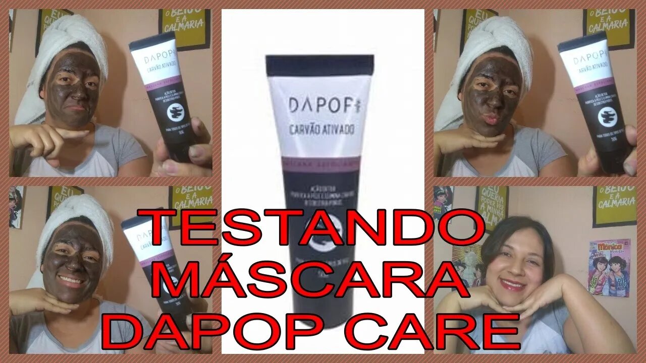 TESTEI a MÁSCARA ESFOLIANTE de CARVÃO ATIVADO da marca DAPOP CARE I Será que é boa?