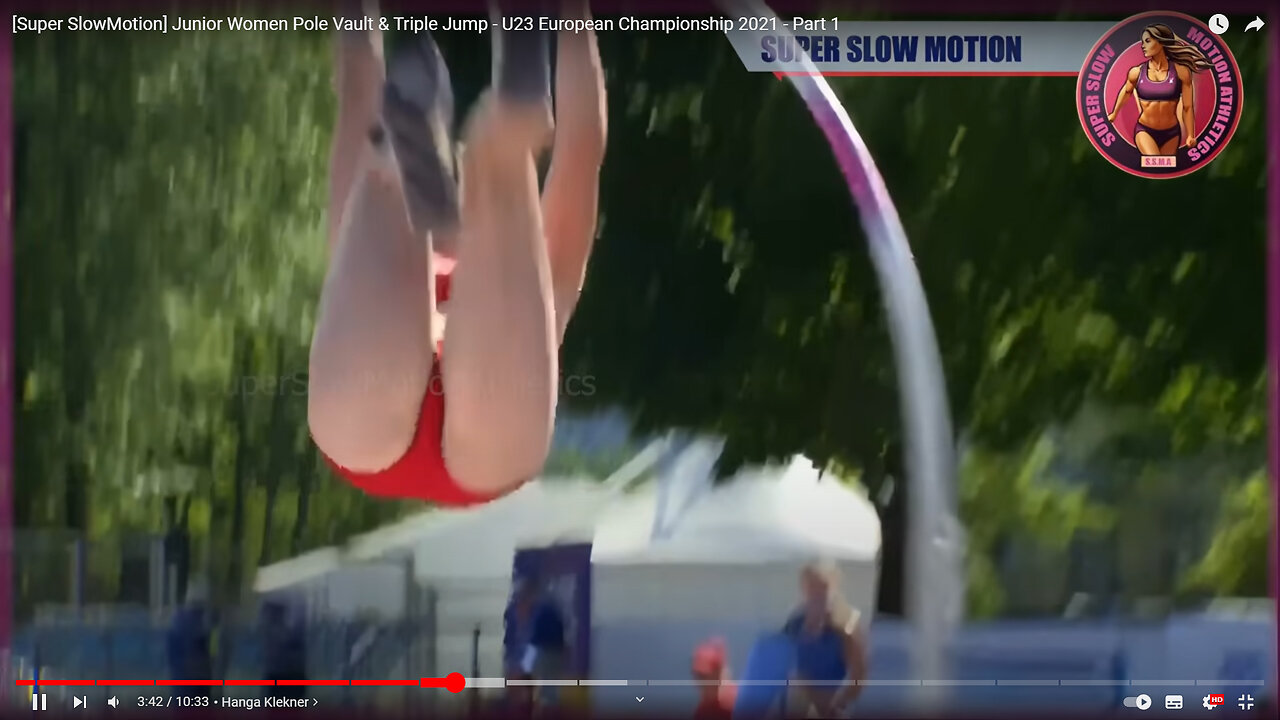 [Super SlowMotion] Junior Women Pole Vault & Triple Jump