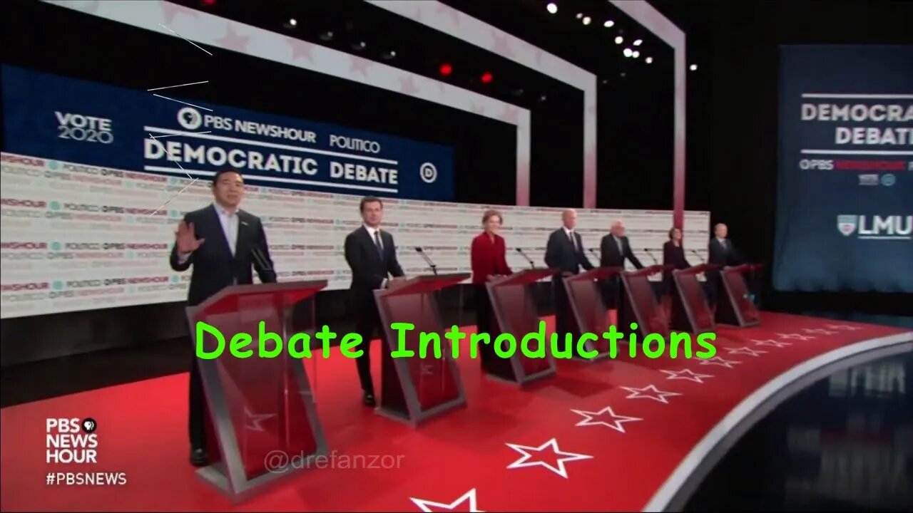 Debate introductions are getting wonkier.