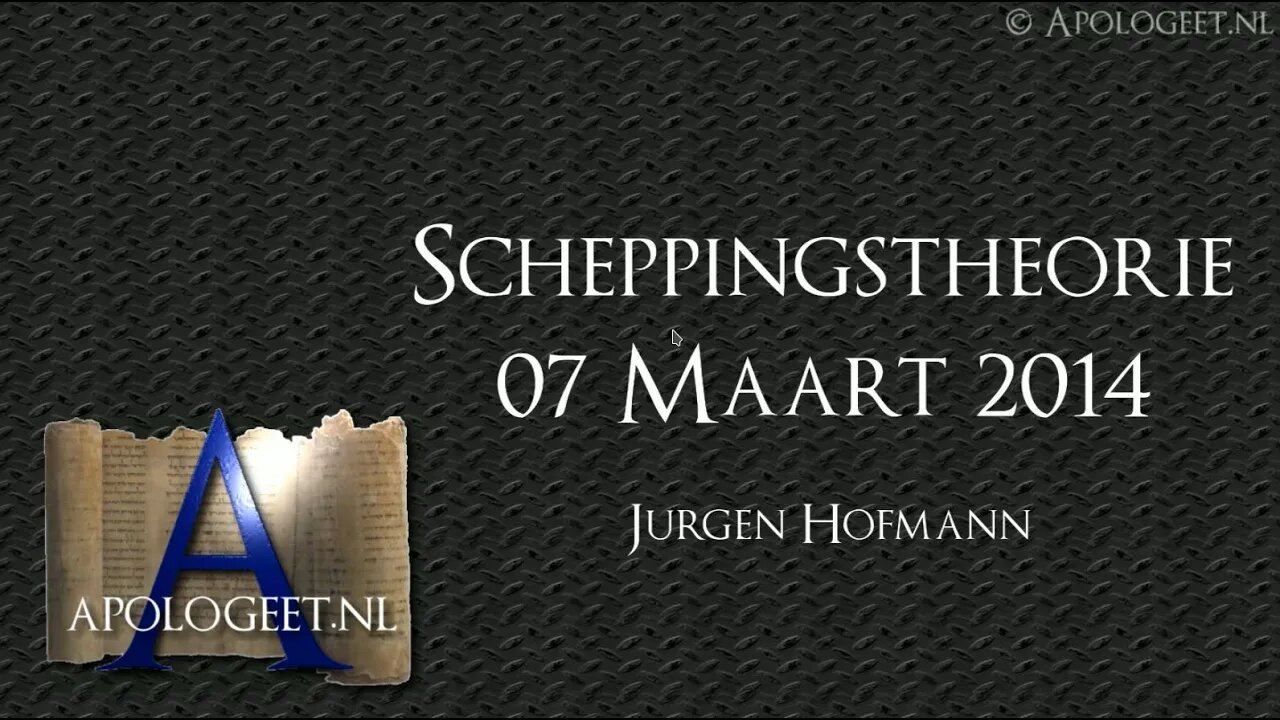 Presentatie: Relevantie van Schepping [Dutch]