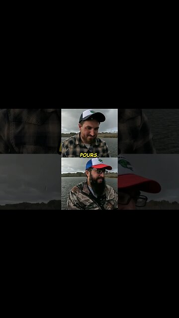 Bass Fishing During a RAINSTORM... #bassfishing #comedy