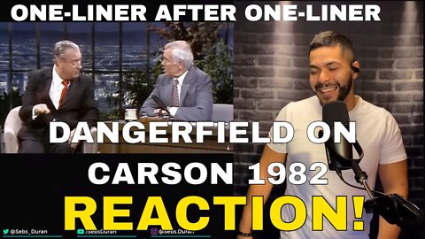 Rodney Dangerfield on Carson 1982 (Reaction!) | non-stop laughing and joking