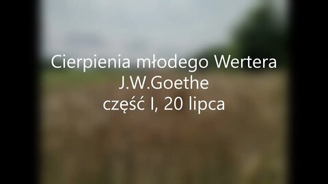 Cierpienia młodego Wertera-J.W.Goethe 20 lipca