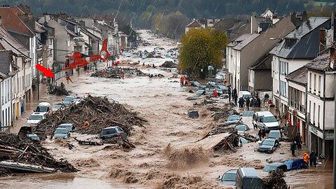 2 minutes ago in England! The worst flash floods due to Storm Bert