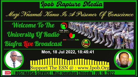 Welcome To The University Of Radio Biafra | HAUSA-SERVICE | HOST: Mazi Jonathan | JUL 18, 2022