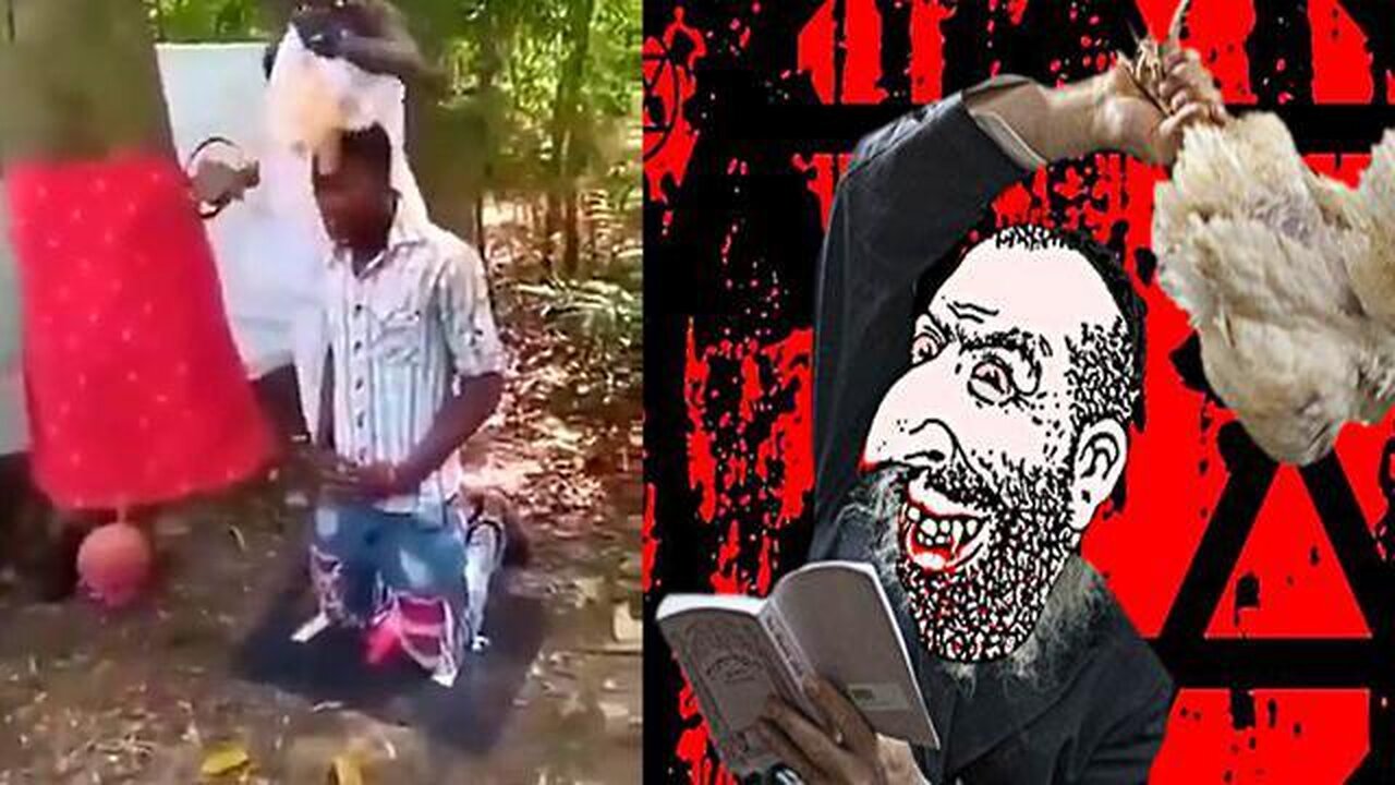 WITCH DOCTOR VS SYNAGOGUE OF SATAN CHICKEN SACRIFICE RITUAL