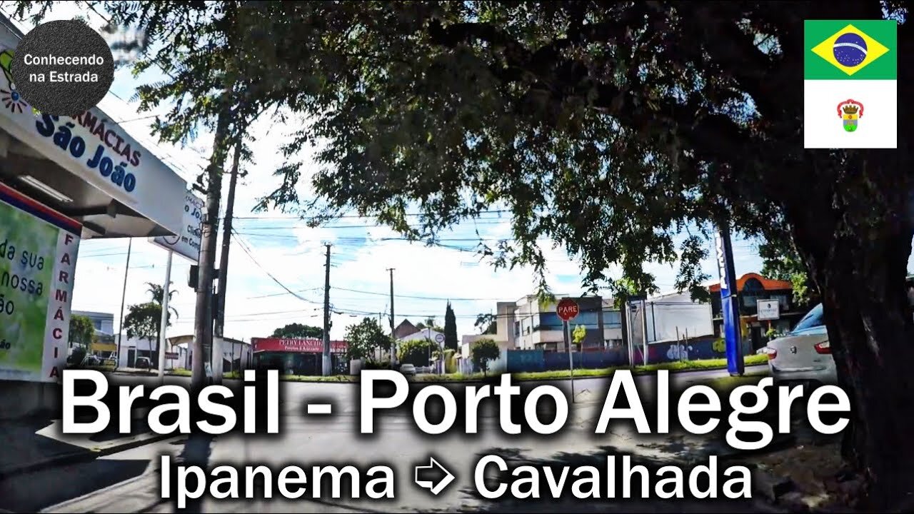 🚗 🌞 Dirigindo por Porto Alegre, bairros Ipanema ➡️ Cavalhada