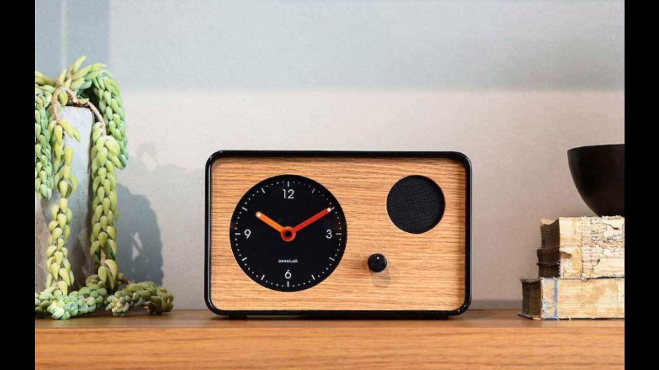 OneClock Analog Waking Clock - Wake up to gentle Sonic-Science Music