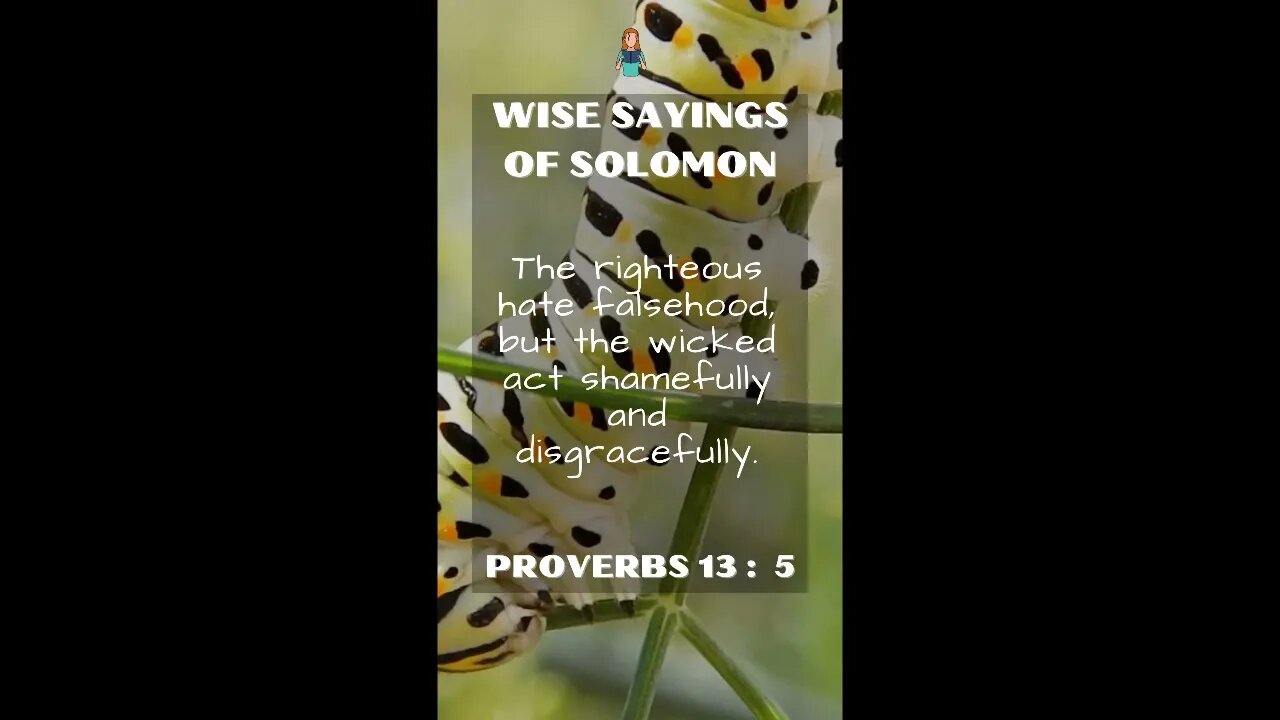 Proverbs 13:5 | Wise Sayings of Solomon
