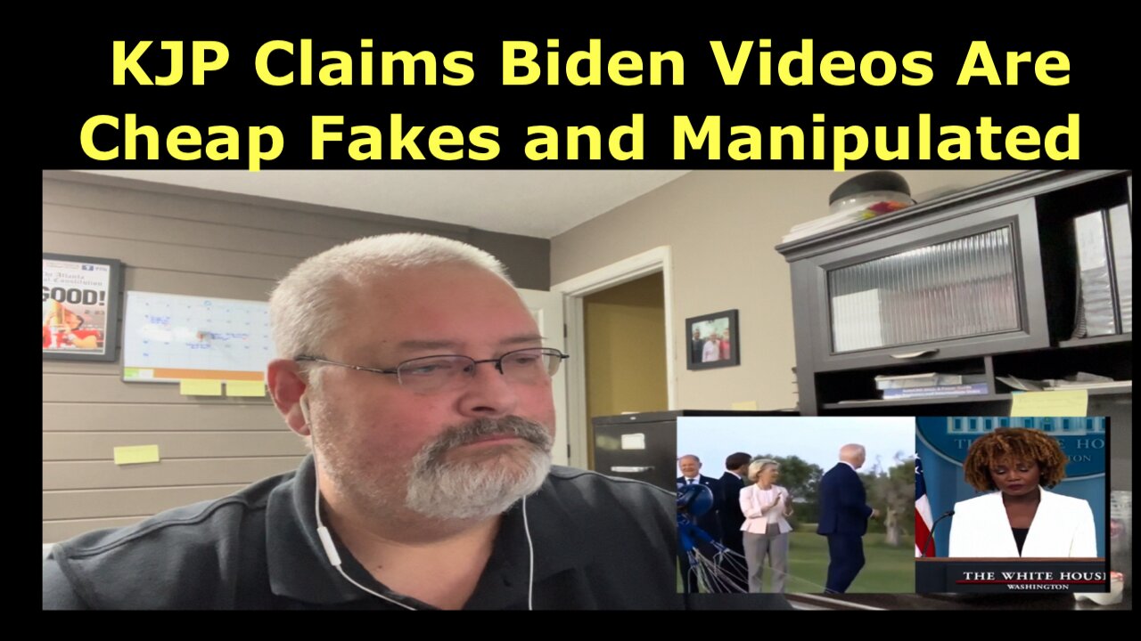 KJP Claims Videos of Biden Freezing are Cheap Fake and Manipulated Videos. Come on now.