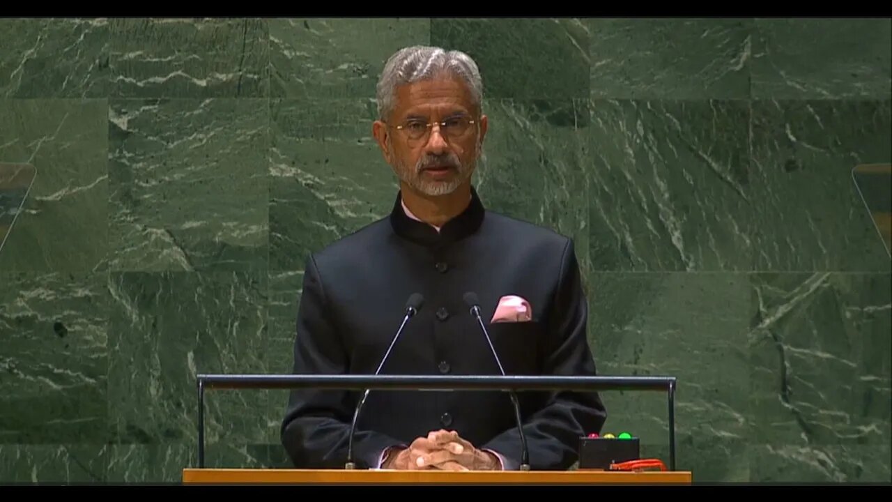 Indian Foreign Minister Subrahmanyam Jaishanka ka #unga sy khitab 26-09-2023