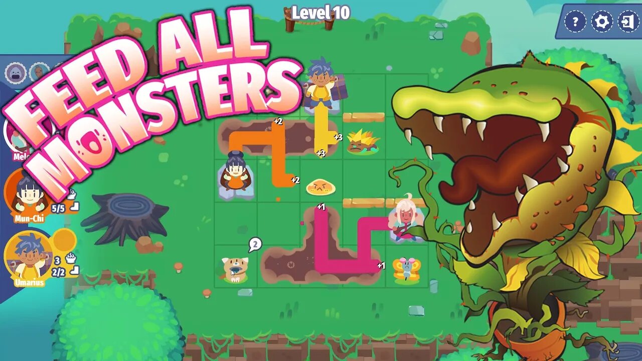 Feed All Monsters - Delicious Delivery Puzzles