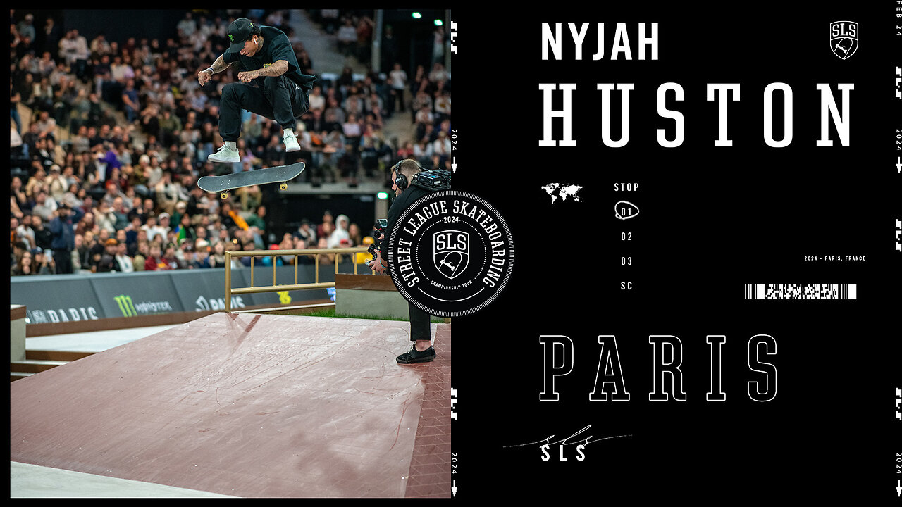 Nyjah Huston's 3rd Place Finish at SLS Paris | Best Tricks