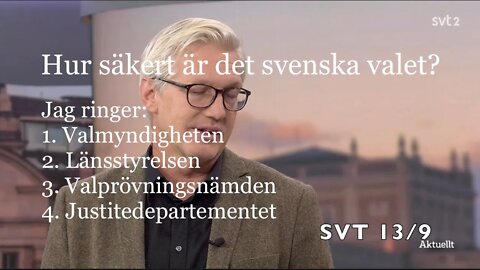 Hur säkert är det svenska valet?