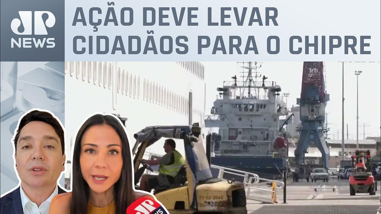 Amanda Klein e Claudio Dantas analisam tentativa de retirada de americanos de Haifa por navio