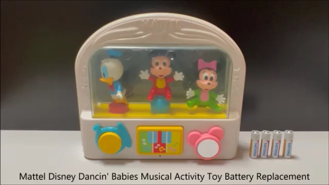 How to Change the Batteries in a Mattel Disney Dancin' Babies Musical Activity Toy