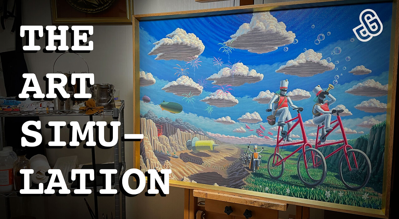 Surrealism Painting Process Time-lapse - The Great Parade - Trippy Art Showcase