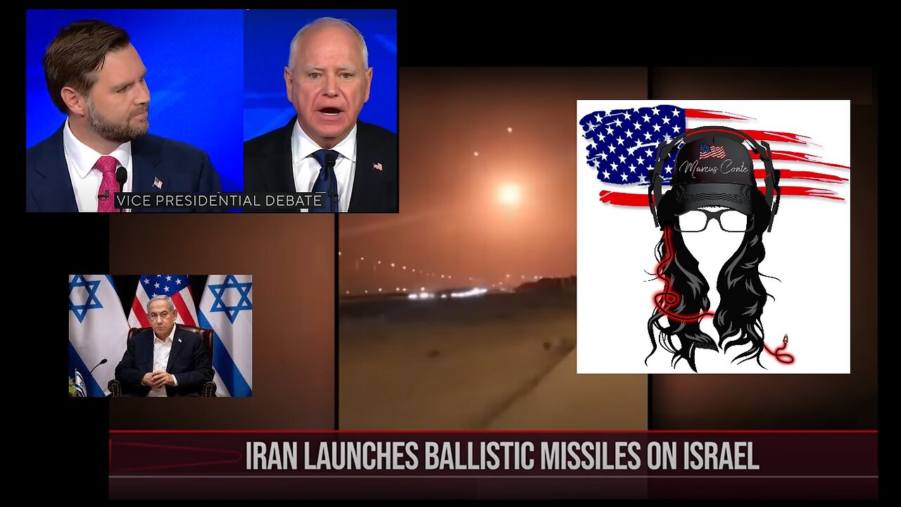 Iran BOMBS Israel, Vance Walz VP debate analysis