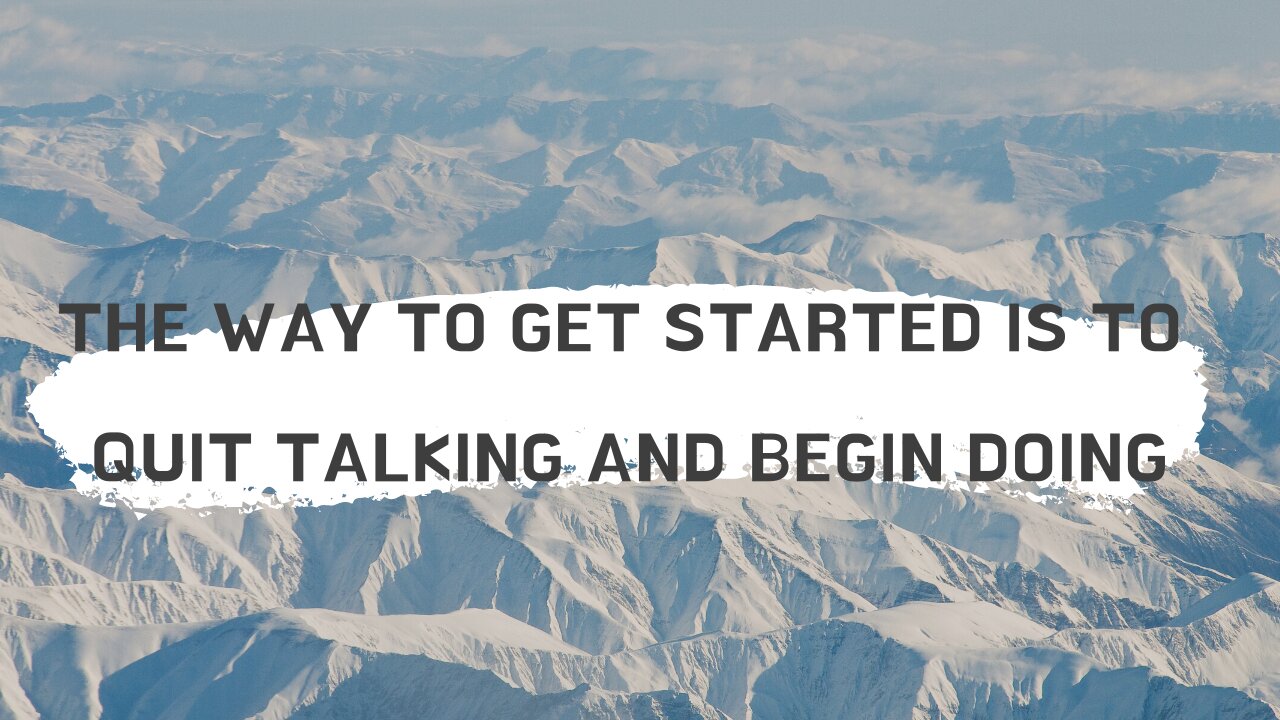 Life Quotes Mood Light Canvas The Way To Get Started Is To Quit Talking And Begin Doing