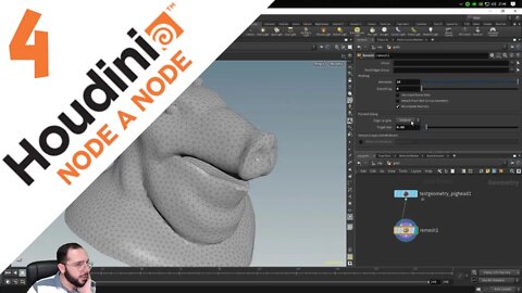 HOUDINI NODE A NODE - AULA 4: REMESH/POLY REDUCE - Tutorial Houdini em Português
