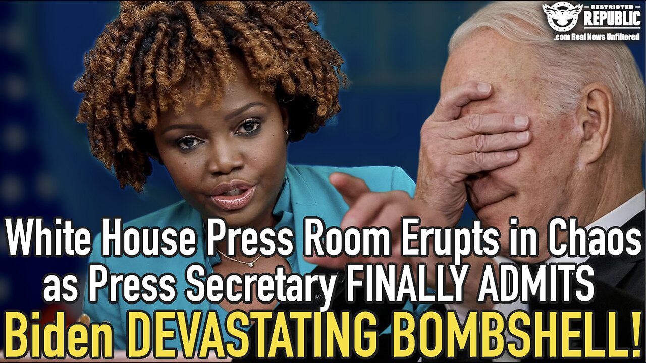 White House Press Room Erupts in Chaos as Press Secretary FINALLY ADMITS Biden DESTROYING BOMBSHELL!