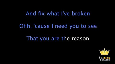 Calum Scott You Are The Reason Karaoke Version