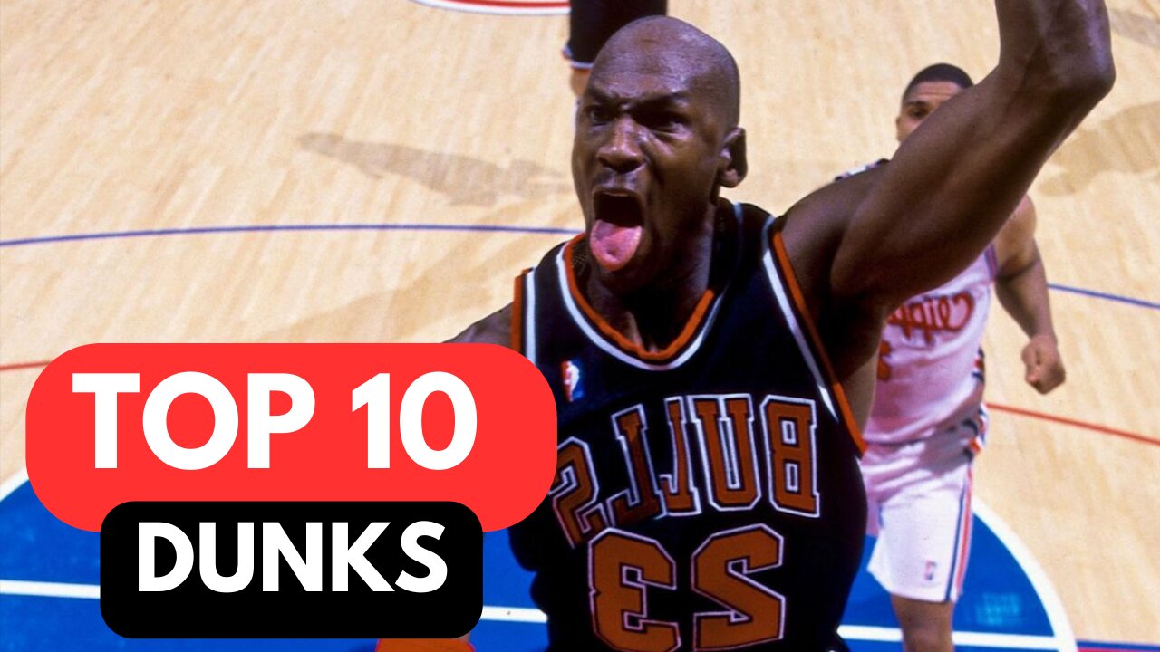 MICHAEL JORDAN Top 10 Dunks | Career Highlights