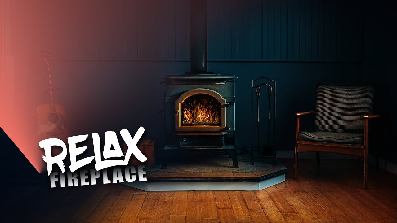 How i relax. Sounds of rain and fire, cozy room. Fireplace! 4k | RELAX IF