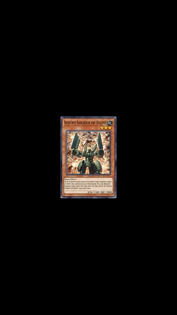 Yu Gi Oh! Sentry Soldier of Stone