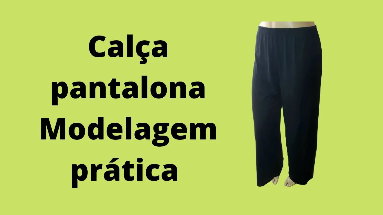 Pantalona com modelagem prática