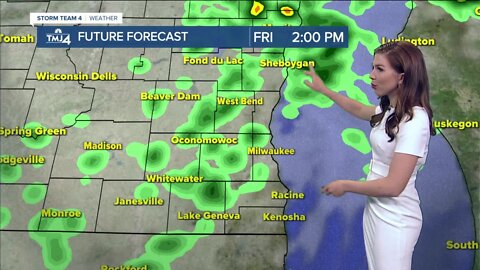 Rain and cool temps move in Friday afternoon