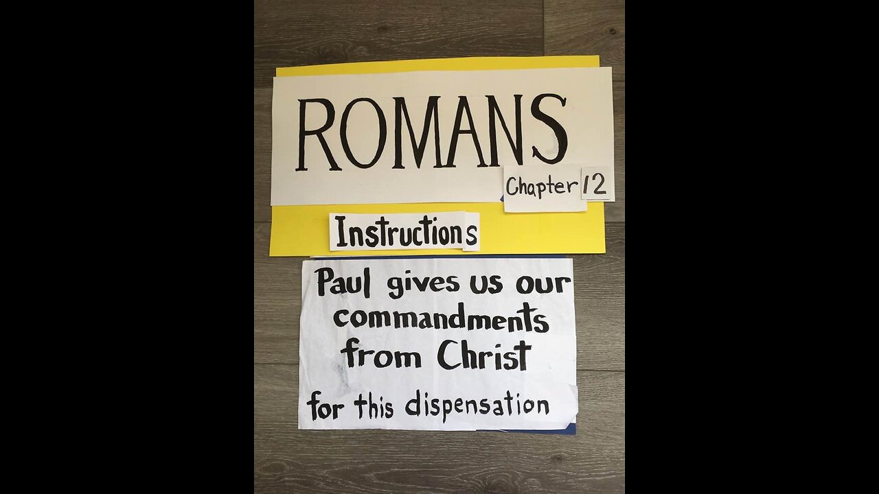 Romans Chapter 12 - Paul's instructions to the body of Christ - Marianne Manley