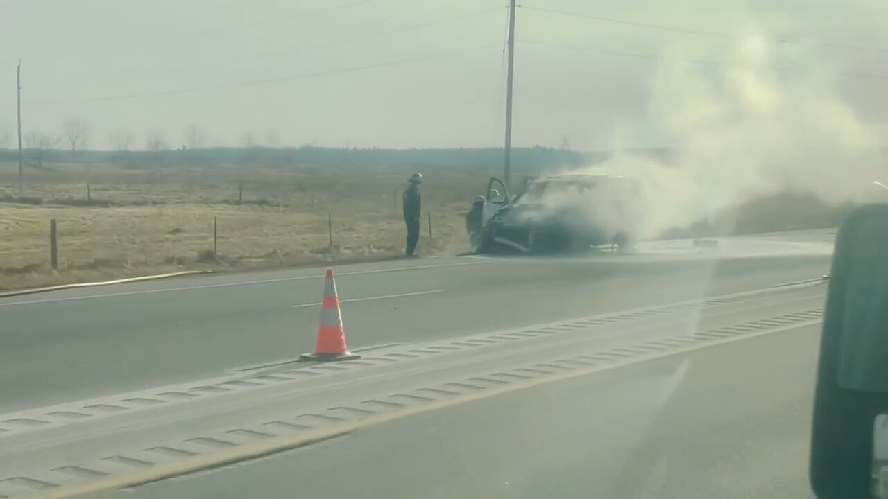 Vehicle Fire In Milton Ontario