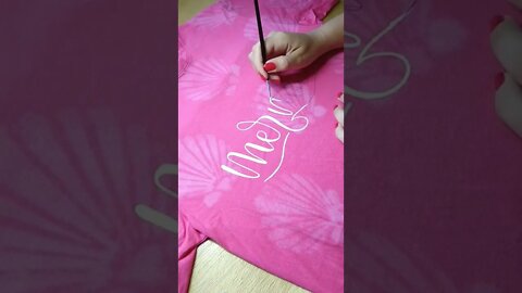 lettering em camiseta