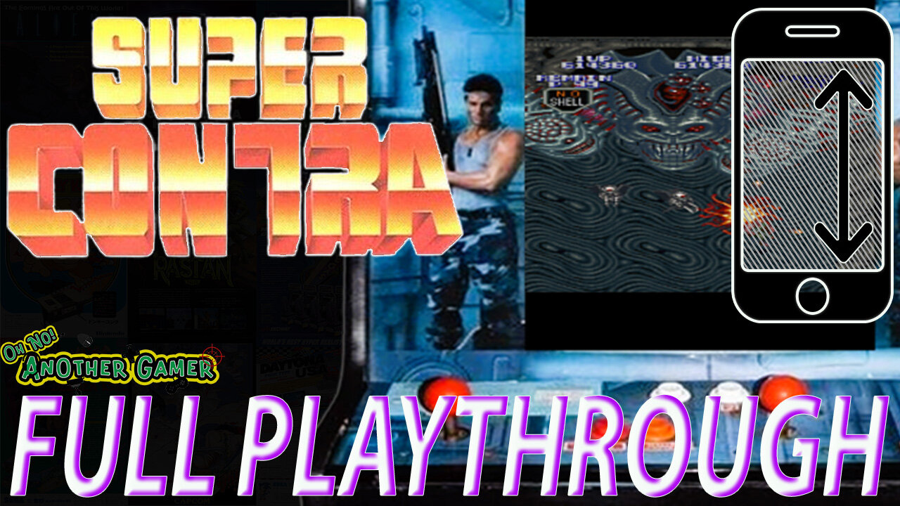 Super Contra (1988) [Arcade] 🕹🔥 Intro + Gameplay (full playthrough) [Vertical]