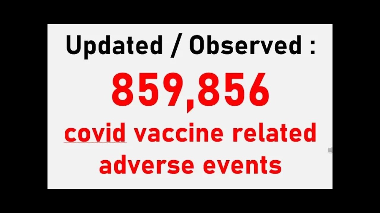 Too many Covid Vax adverse events seen in VAERS so far ...