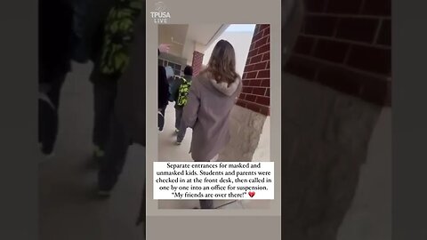 VIRGINIA SCHOOL HAS SEPARATE ENTRANCES FOR MASKED AND UNMASKED STUDENTS