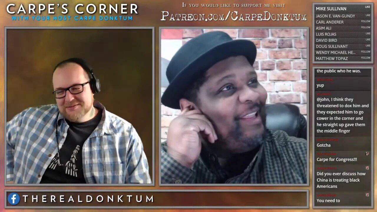 Carpe's Corner Episode 00002 with Guest @WayneDupreeShow