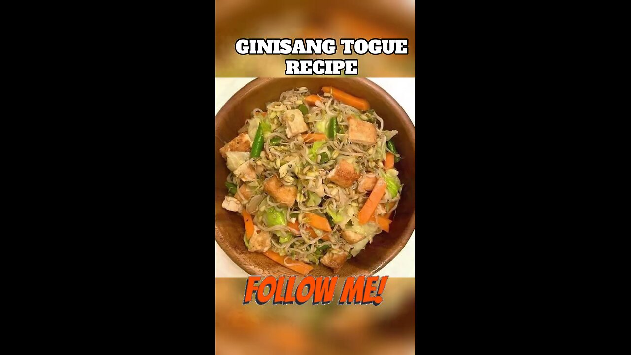 Filipino Food Recipe ( Ginisang Togue )